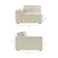 thumbnail image 5 of Restore 4-Piece Performance Fabric Upholstered Modular Sofa Set with Ottoman, 5 of 10