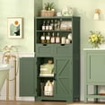 thumbnail image 2 of Storage Cabinet with Doors & 2 Drawers, Kitchen Cabinet with Adjustable Shelf, Farmhouse Storage Cabinets for Living Room, Entryway, Home Office, 2 of 17
