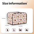 thumbnail image 2 of Rateoe Autumn Maple Leaf with Hedgehog Pattern Toaster Covers 2 Slice Wide Slot,Bread Machine Cover,Bread Dust Cover & Fingerprint Protection,Appliance Covers, 2 of 7