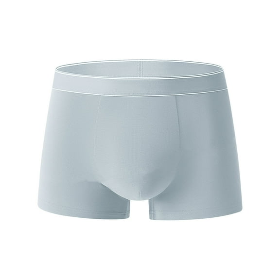 L-4X Plus Size Boxer Briefs for Men Big & Tall Underwear Mens Casual Cotton Solid Color Breathable Mid Waisted Support Athletic Workout Boxers