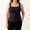 Black, variant on TZZQ Women's Plus Size Built-in Bra Tank Tops Summer Strechy Sleeveless Square Neck Tee Shirt Loose Fitted Double Layer T-Shirts Soft Basic Camisole Tops Athletic Workout Undershirts Beige Xxl