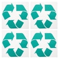thumbnail image 1 of 4 Pcs Recycle Stickers Trash Bin Labels Premium Self-Adhesive Recyclable Sign Sticker for Home Kitchen & Office (Green), 1 of 5
