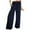 Navy, variant on Utoimkio Women's Wide Leg Pants Summer Casual Loose High Waisted Lounge Pants for Women with Pockets