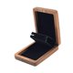 thumbnail image 3 of Organizador de joyas, caja para pendientes, madera maciza, terciopelo, elegantes collares y gemelos. Nuez, 3 of 9