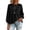 &096-Black, variant on Babydoll Peplum Sweatshirt for Women Long Sleeve Drop Shoulder Crew Neck Blouse Casual Daily Wear Top