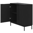 thumbnail image 4 of Nexera Slim 2-Door Storage Cabinet, Black, 4 of 9