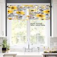 thumbnail image 2 of AshasdS Yellow Floral Polyester Window Valance Curtain for Home Kitchen Living Room Bedroom Bathroom Decor 54x18 inch, 2 of 5