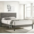 thumbnail image 3 of Furniture of America Korvar Wood Platform Bed, California King, Gray, 3 of 5