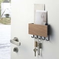 thumbnail image 1 of Wall Key Hook Letter And Key Holder Organizer Wall Mounted With 5 Key Hooks, 1 of 2