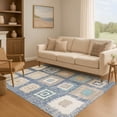 thumbnail image 7 of Addison Rugs Mayfield Premium Machine Washable Transitional Geometric Navy Rectangle Rug, 3' x 5', 7 of 7