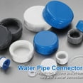 thumbnail image 4 of 5Pack 1-1/4 Inch PT Female Thread Pipe Fitting Cap, Cleanout Water Drain End Caps, Pipe Plug Socket Fittings with Gasket for Water Heater Supply Lines, Plumbing, Blue, 4 of 6