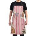 thumbnail image 4 of Yayeee Chief Kitchen Apron with Pockets for Cooking Water Resistant Unisex Adjustable Neck Strap, Gingerbread Houses, 4 of 7