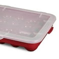 Sterilite 20 Compartment Christmas Holiday Ornament Box Storage Case (6 Pack)