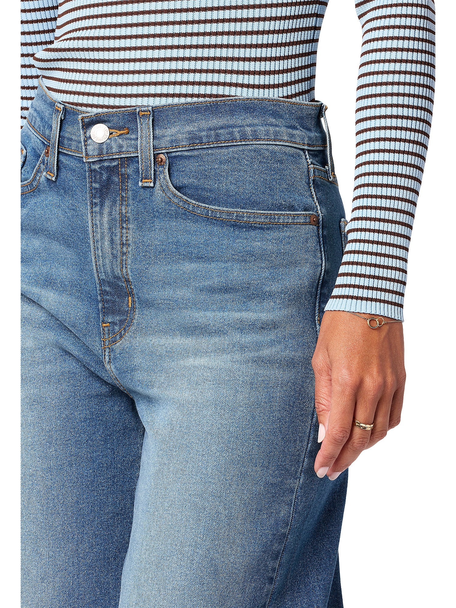 Levi Strauss Signature Women's Heritage Original Wide Leg Jeans, Sizes 0-14
