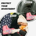 thumbnail image 4 of Naloa Rabbit And Flower 2Pcs Anti-Kick Back Seat Cover Kick Mat, Car Seat Protector with 3 Storage Pockets, 4 of 8
