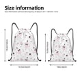 thumbnail image 2 of Lukts Cute Poodle Dog Pattern Drawstring Backpack Bag Sport Gym Sackpack,String Backpack Sport Bag Sack,Cinch Tote Gym Backpack-Small, 2 of 6