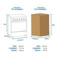 thumbnail image 4 of Estufa Mabe Piso 30 Acero Inox, 4 of 4