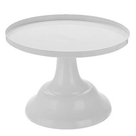 

8 Inch Cake Stand Wrought Iron Base Dessert Stand Round Cake Display Wedding Birthday Decoration Holder-White