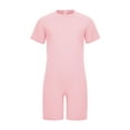 thumbnail image 3 of inlzdz Unisex Kids Boys Girls Special Needs Adaptive Clothing Romper Short Sleeve Anti-strip Solid Cotton Jumpsuit Pink 10, 3 of 7