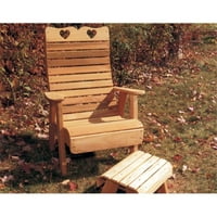 Creek Vine Designs WF1135CVD Cedar Country Hearts Patio Chair by CreekVine Design