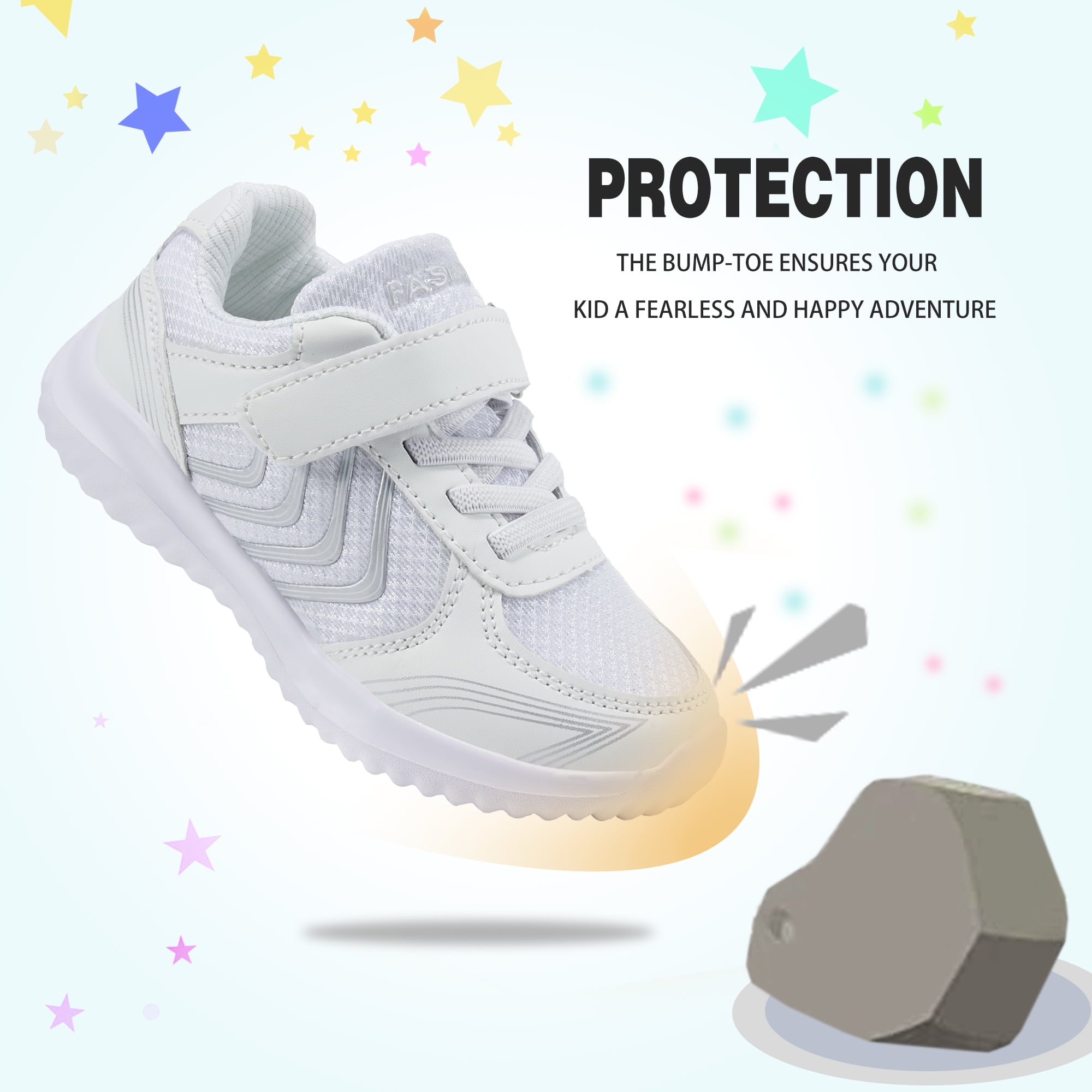 Toddler Boys Girls Sneakers Kids Lightweight Breathable Tennis Walking Shoes