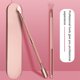 thumbnail image 4 of Guardurnaity 2 uds removedor de cutículas raspador de esmalte inoxidable herramientas removedoras de manicura Juegos de manicura Oro rosa Guardurnaity CE000136-02, 4 of 6
