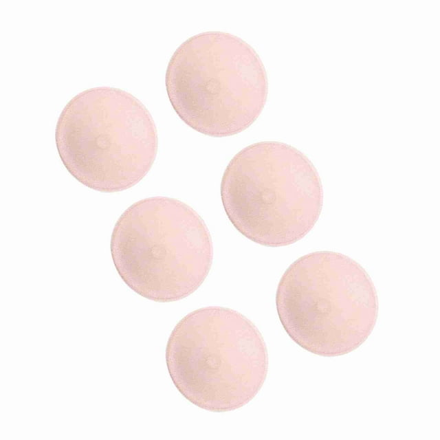 Almohadillas De Lactancia De Algodón Suave, Almohadillas De Lactancia Absorbentes, Almohadillas De Lactancia Lavables, 6 Piezas Lavables Reutilizables, Con Algodón Premium