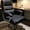 Black-Free Size/C, variant on Office Chair Seat Cushion Padded Faux Leather Waterproof Cushion 15.74x15.74in for Computer Chair Barber Chair Gaming Chair Sofa Desk Work Light Breathable Bedroom Essentials Air Conditioned Room