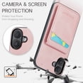 thumbnail image 5 of for Apple iPhone 16 Plus Case for Women Girls, Premium PU Leather Wallet Case with Card Slots on Back Flip Protective Case for iPhone 16 Plus Phone Case - Pink, 5 of 9