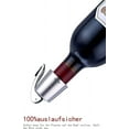 thumbnail image 3 of Tapón de vino para botellas de vino abiertas, protector de tapón de vino de acero inoxidable (Plata-2), 3 of 5