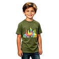 thumbnail image 5 of Boys Tshirts Graphic Print Crewneck Short Sleeve Breathable Tee for Summer Wear Boys' Tops Tees Shirts Army Green 2 Years-3 Years, 5 of 5