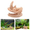 thumbnail image 2 of Dinosaur Skull Resin Sculpture Statue Skeleton Model Fish Tank Ornaments, 2 of 6