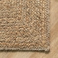 thumbnail image 4 of Indian natural Beige Scandinavian rug. Pattern Hemp Jute Rug. Ivory&Beige Rug. Handwoven Rug. 100% Natural Rug, 4 of 5