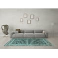 thumbnail image 3 of Ahgly Company Indoor Rectangle Persian Light Blue Traditional Area Rugs, 5' x 7', 3 of 4