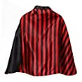 thumbnail image 2 of StoryBook Wishes Reversible Red & Black Stripe 24" Cape, 2 of 3