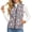 Blue Santa Snowman, variant on Women Quilted Vest, Stand Collar Full Zip Padded Gilet 2XL, Stand Collar Women Gilet, Full Zip, Lightweight Vest with Pockets, Fashion Outerwear for Fall Winter, Christmas Holly Cats