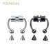 thumbnail image 2 of YOUNGLAS nuevo falso Piercing nariz anillo regalos Septum anillos magnéticos mujeres no perforado acero inoxidable hombres fiesta Bar Hip Hop moda joyería/Multicolor, 2 of 4