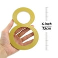 thumbnail image 3 of HASWARE 6 inch (15 cm) Floating House Number Apartment Door Numbers Mailbox Address Sign, Aluminum Alloy (#8, Golden), 3 of 3