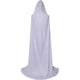 thumbnail image 2 of White150cm)Velvet Cloak Full Length Balaclava Halloween Fancy Cape Costumes, 2 of 5