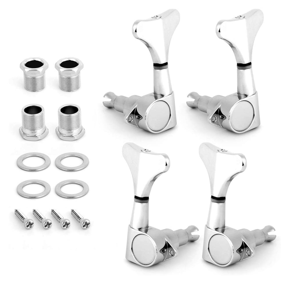 Electric Bass Tuning Pegs Tuners Machine Heads Knobs Set for Acoustic or Electric String