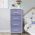 thumbnail image 2 of Commode Table de Nuit à 4 Tiroirs - Violet, 2 of 8