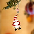 thumbnail image 6 of 32 Pieces Christmas Wooden Gnome Wooden Christmas Hanging Ornaments Unfinished Christmas Painting Crafts Wood Cutouts Slices for Christmas Tree DIY Craft Painting Home Decor, 6 of 13
