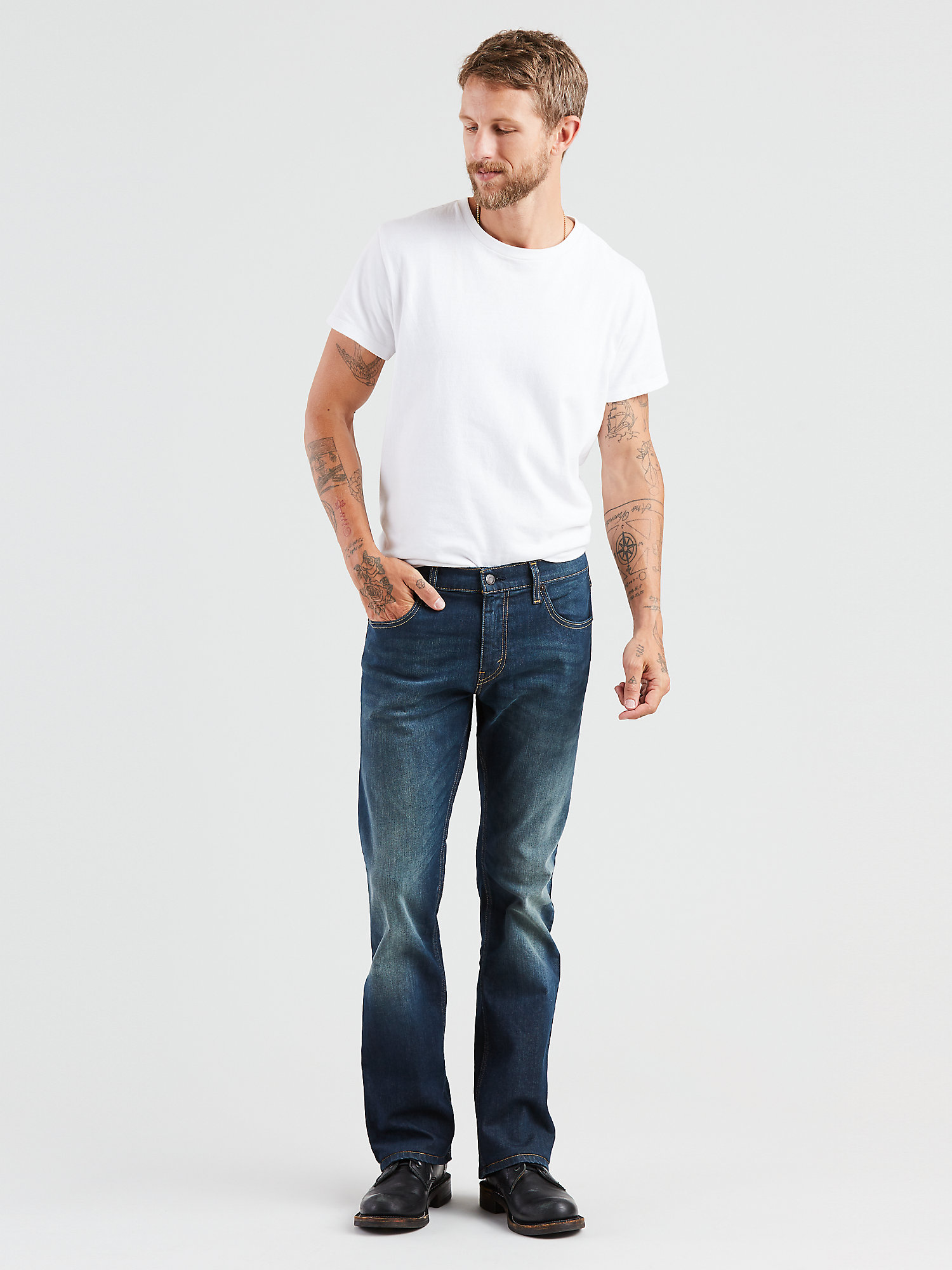 Levi's Men's 527 Slim Boot Cut Fit Jeans - image 4 of 7