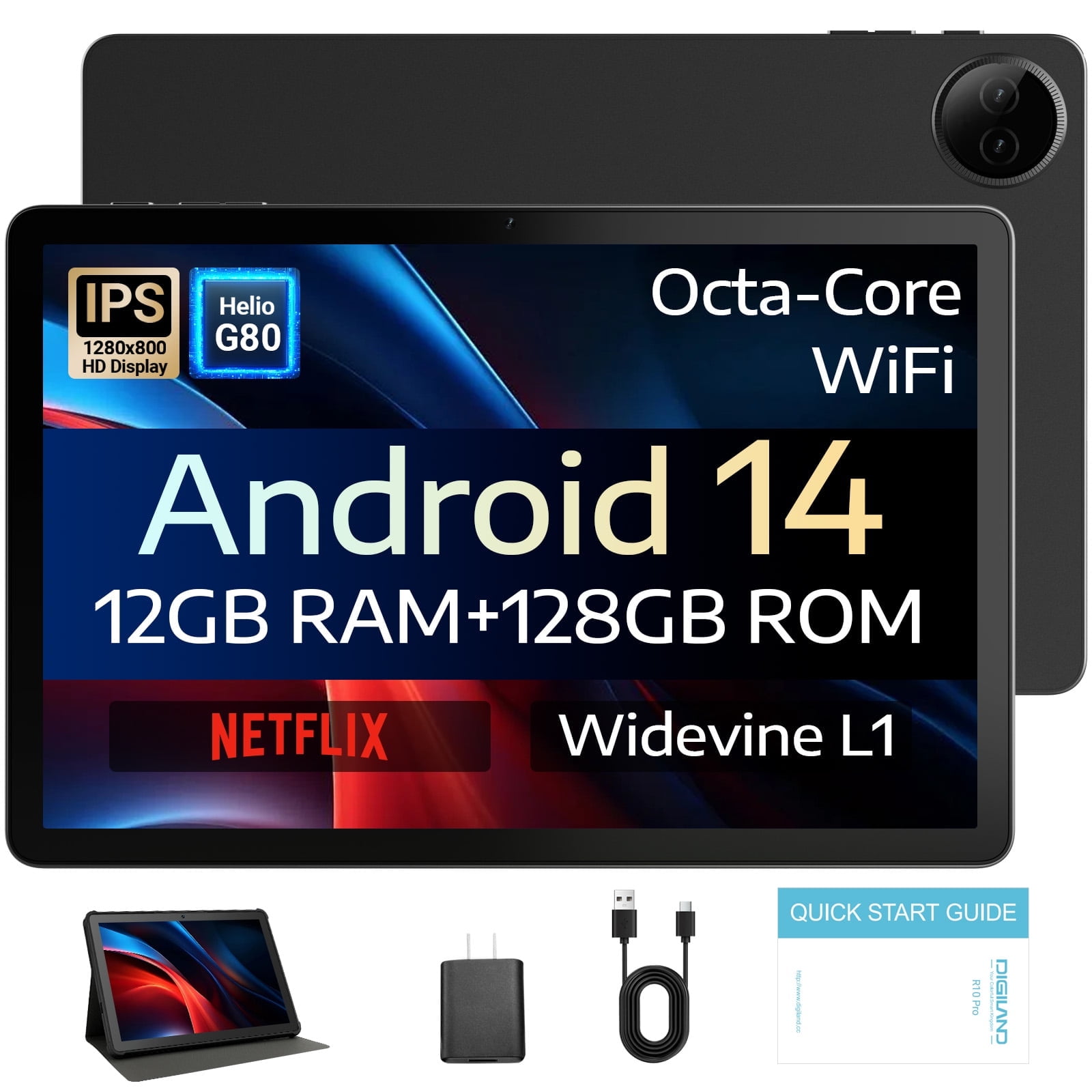 Androidタブレット10.1インチWi-Fiモデル8GB RAM/128GB Amazon.com : Android Tablet 10.1 inch, 8GB RAM 128GB Storage