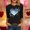 A261 Black, variant on 3/4 Sleeve Top for Women Galaxy Cosmic Universe Heart Graphic Crewneck Loose Fit Artistic Casual Soft Breathable Daily Wear Fashion Shirt
