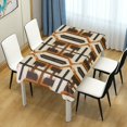 thumbnail image 4 of Yayeee Tablecloths 60" x 90" Rectangle Wrinkle Resistant Party Table Cover, Beige Geometric, 4 of 8
