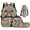Deer Camo Brown Bow, variant on HUIACONG Deer Camo Brown Bow Kids Backpack Set for Girls with Lunch Box Insulated Water Bottle 4Pcs Backpack and Water Bottle Cover with Padded Strap for Girl Kid Students Elementary School Age 6-12