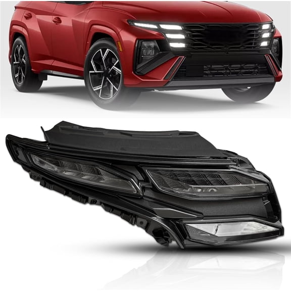 Right LED Daytime Running Light Compatible with Hyundai Tucson Hybrid 2025 Passenger Side, Replaces 92208CW510