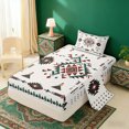 thumbnail image 3 of Erosebridal Hippie Aztec Twin Sheet Sets, Minimalist Geometric Bedding, 3 Pieces 1 Flat Sheet, 1 Fitted Sheet and 1 Pillowcase, 3 of 5