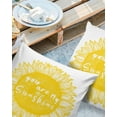 thumbnail image 2 of Pack of 2 Outdoor Pillow Covers, Sunflower You Are My Sunshine Waterproof Square Throw Pillowcase Cushion Decorative Pillow Covers for Couch Patio Tent, 16x16 in, 2 of 6